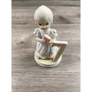LEFTON China The Christopher Collection 1982 Age 7 Birthday Girl Figurine 03448G